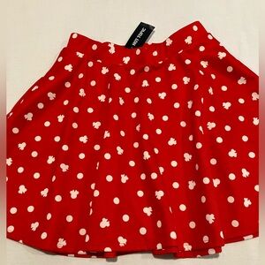 NWT Disney Minnie Mouse Skater Skirt